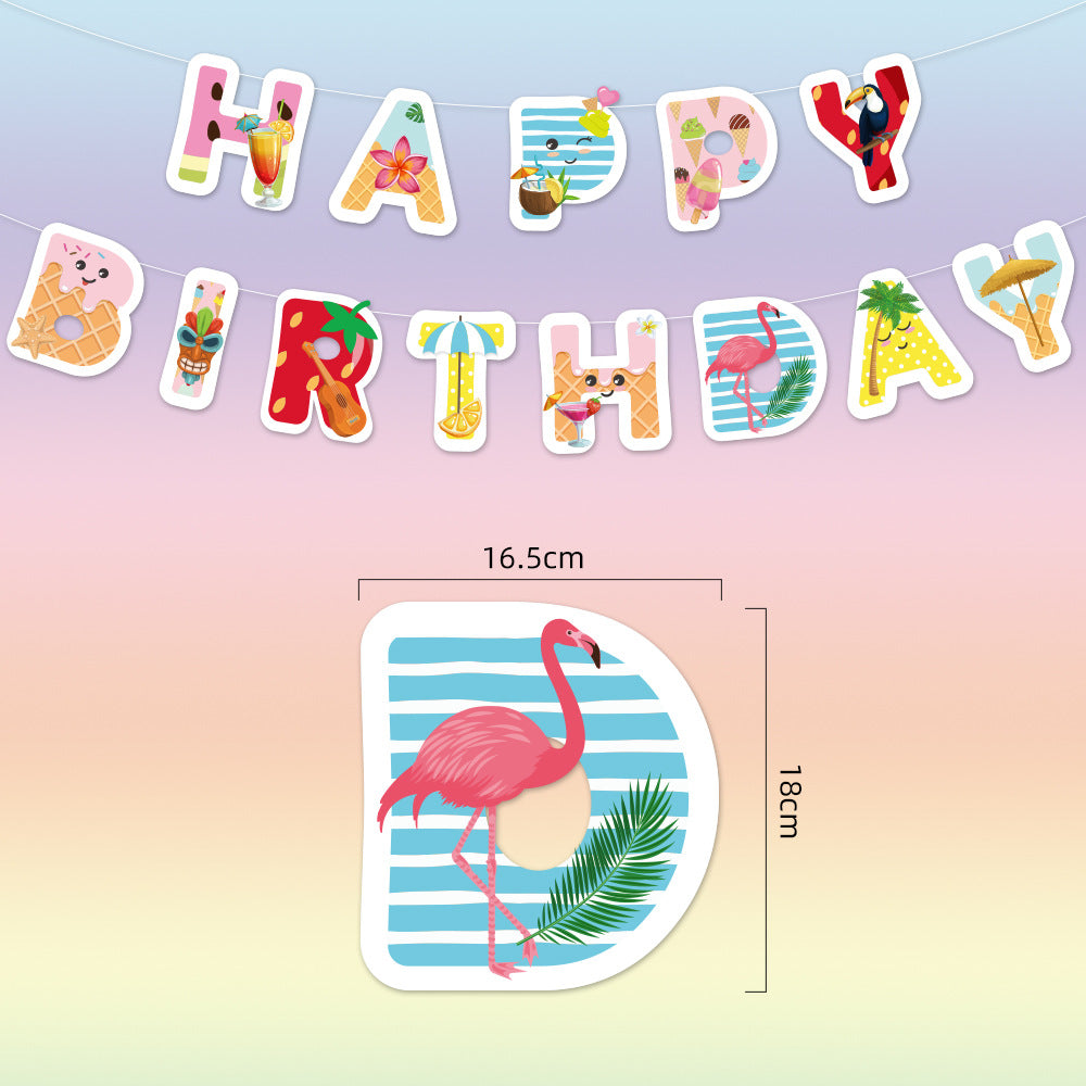 Wholesale Dinosaur Theme Party Birthday Flag Decoration